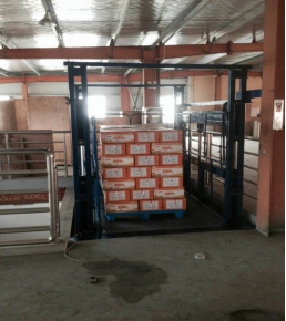 蕪湖市好客緣食品有限公司采購導軌式升降貨梯